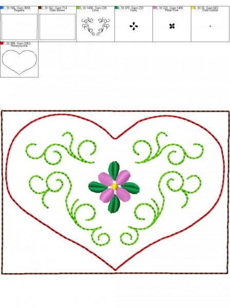 Cuckoo Clock Embroidery design Kuckucksuhr for Rahmen ab 7" x 10.2"