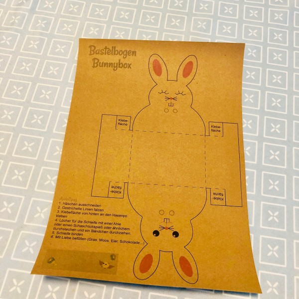 Embroidery file 6.3x10.3"Bunnybox from 5x7" including craft sheet