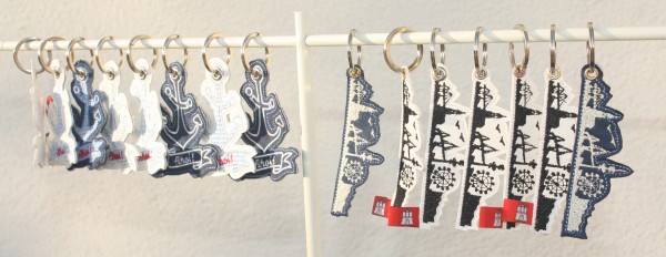 Stickdatei Schlüsselanhänger 6 maritime Designs - SuperSet!