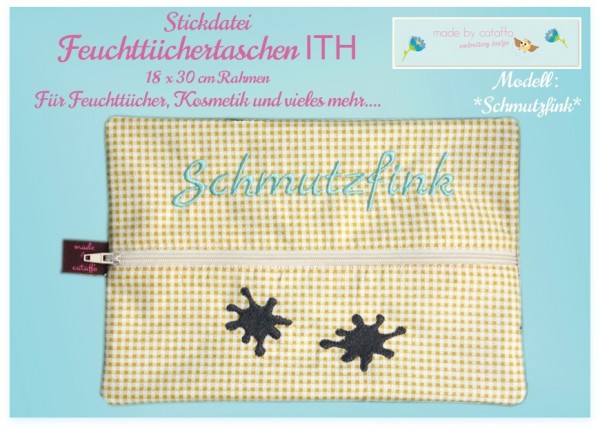 Stickdatei Feuchttücher *Komplett - 10 Versionen* - 18x30 cm