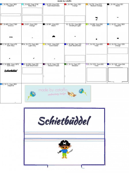 Stickdatei Feuchttücher *Komplett - 10 Versionen* - 18x30 cm