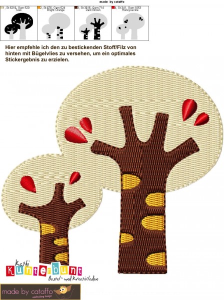 Forest Picnic Stickdatei Motive 13x18 cm