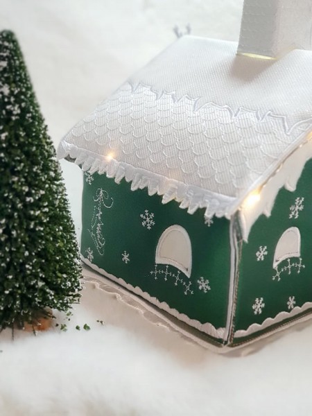 Stickdatei 3D-Winterhaus - Bauset für Rahmen ab 16x26 cm