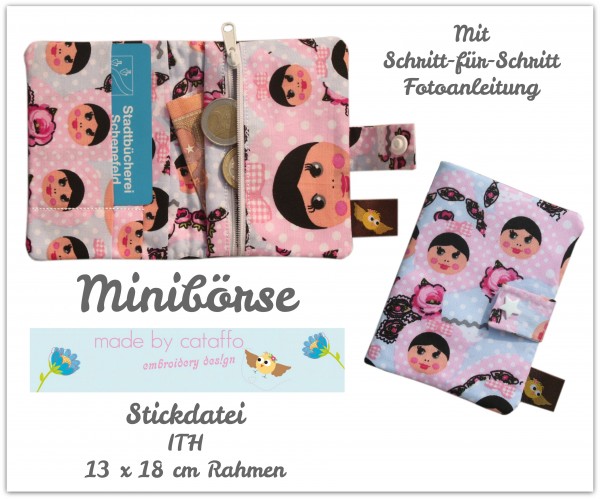 Stickdatei Handybörsen & Minibörse -3 Rahmengrößen- ITH