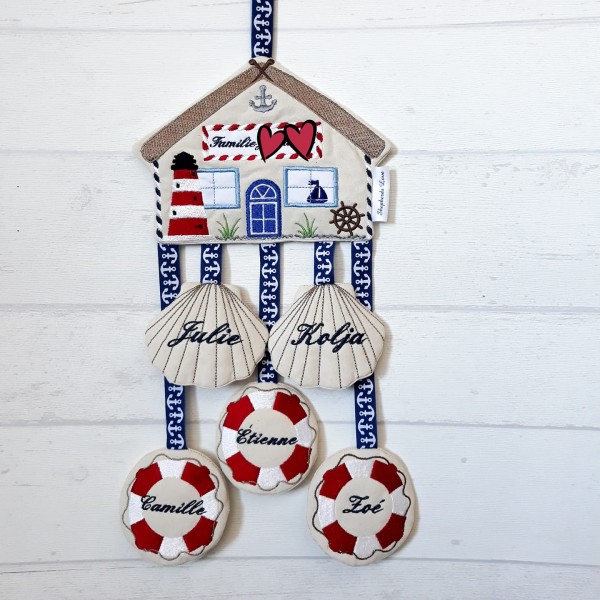 Stickdatei "AHOI" Haustürschild ITH 13x18cm