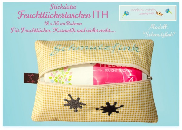 Stickdatei Feuchttücher *Komplett - 10 Versionen* - 18x30 cm