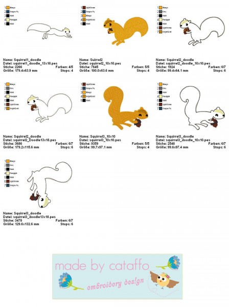 Stickdatei Totally Nuts für Rahmen ab 13x18cm