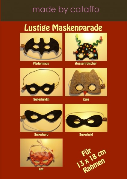 Embroidery designs for Masks Funny Mask Parade