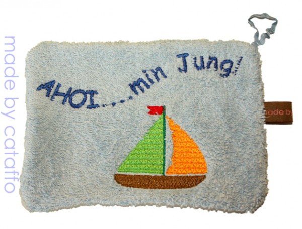 Stickdatei für Waschlappen ITH - für 13x18 cm