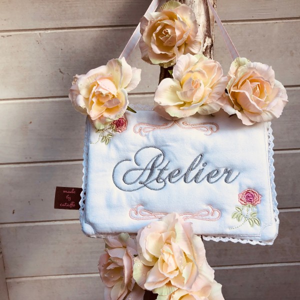 "Shabby Türschilder" ITH Stickdatei 13x18 cm