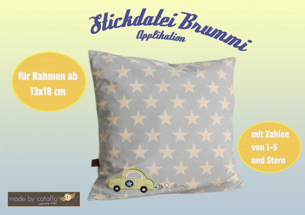 Stickdatei Brummi Set 10x10 und 13x18