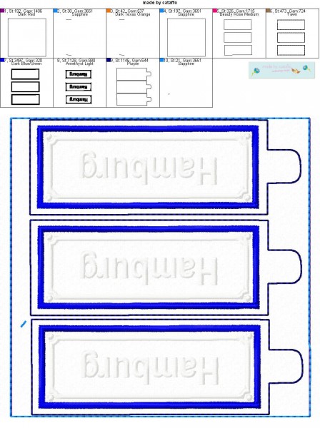 Stickdatei Schlüsselanhänger 6 maritime Designs - SuperSet!