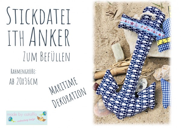 Stickdatei Anker ITH 20x36 cm