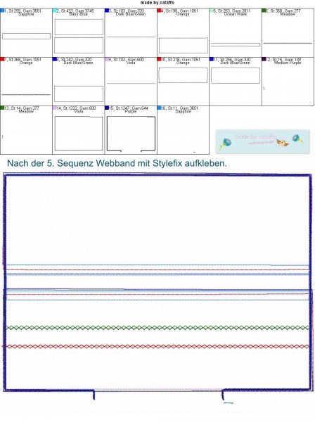 Stickdatei Feuchttücher *Komplett - 10 Versionen* - 18x30 cm