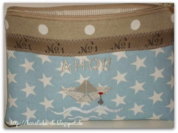 Stickdatei Hamburger Allerlei- Papierschiff 10x10cm