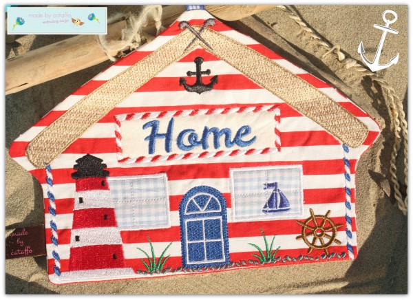 Stickdatei "AHOI" Haustürschild ITH 13x18cm