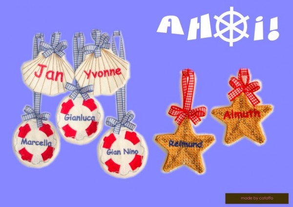 Stickdatei "AHOI" Haustürschild ITH 13x18cm