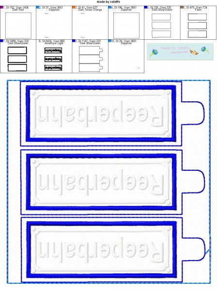 Stickdatei Schlüsselanhänger 6 maritime Designs - SuperSet!