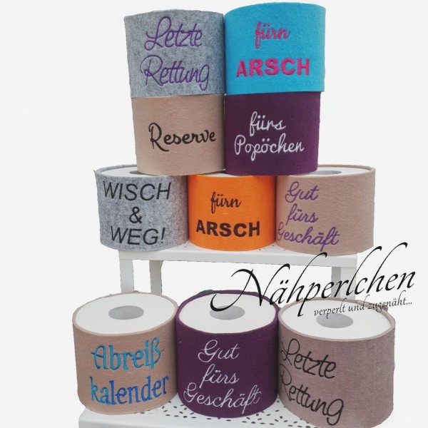 Klorollensprüche - Stickdatei 10x10 cm