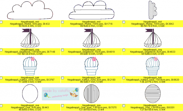 Embroidery design "Complete Set" ITH for 4 x 4 " hoop