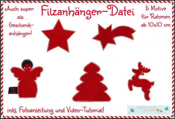 Stickdatei Filzbaumler 10x10 cm