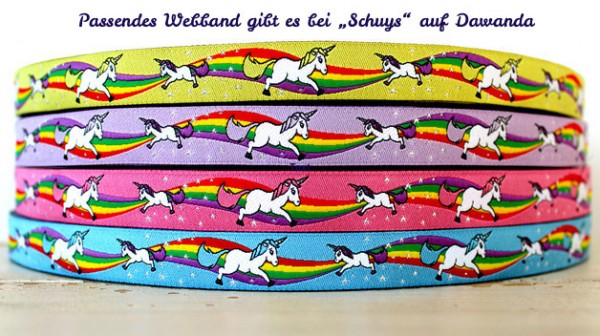 Einhornserie Stickdatei Schlüsselanhänger 13x18 cm