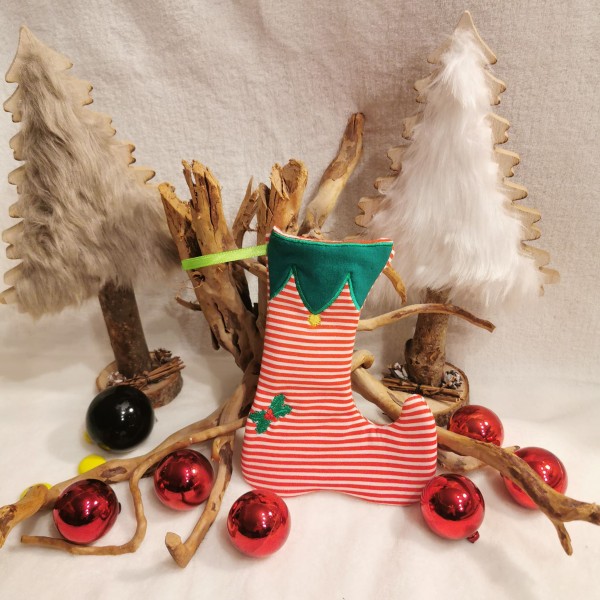 Embroidery design Elf Stocking Advent Calendar ITH