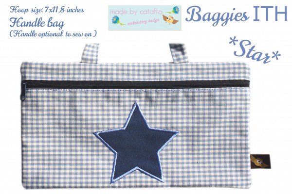 ITH Stickdatei Baggie *Stern* - 18x30 cm
