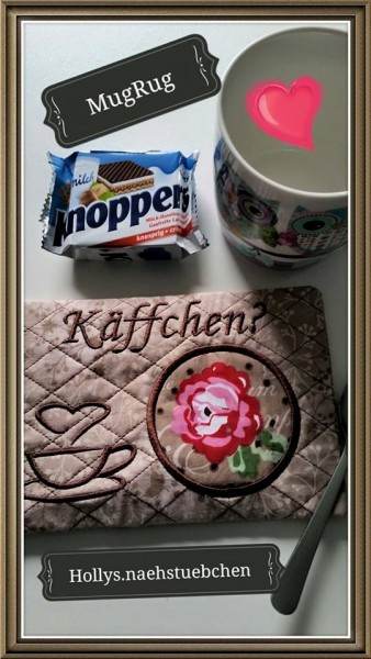 Stickdatei für Mug Rugs ITH - für 13x18 cm