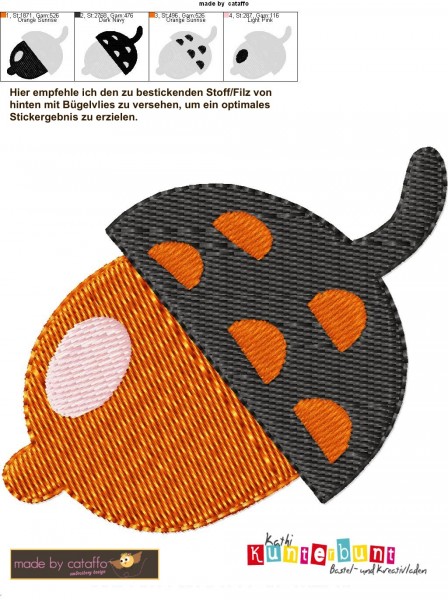 Stickdatei Totally Nuts für Rahmen ab 10x10cm