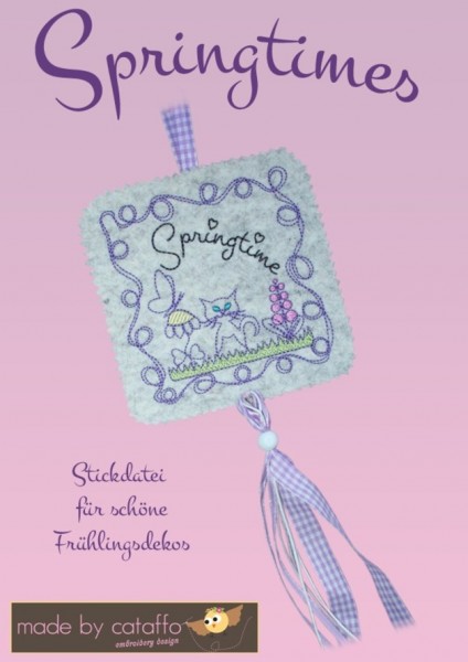 Springtimes Stickdatei für Türschilder 10x10