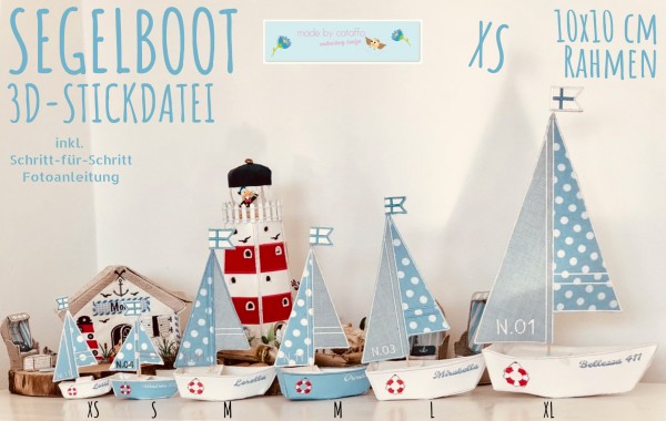 Boat 3D *size XS* 4x4" frame