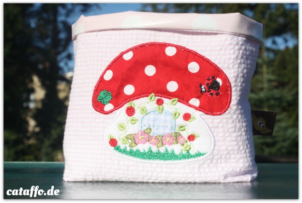 Stickdatei Pilzapplikation 10x10