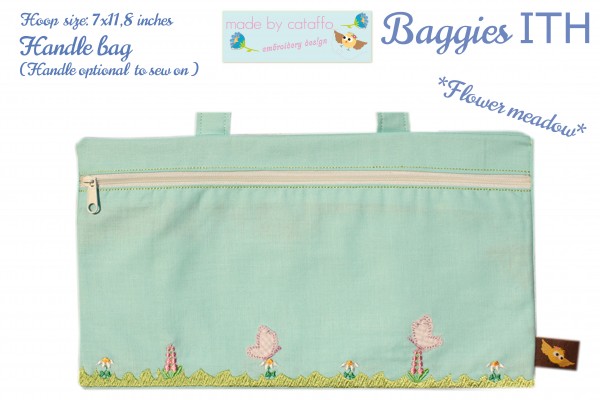 ITH Stickdatei Baggie *Blumenwiese* - 18x30 cm