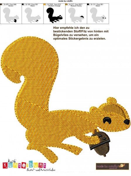 Stickdatei Totally Nuts für Rahmen ab 10x10cm