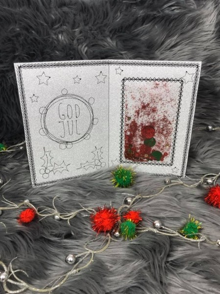 Embroidery design X-mas Paper Card 5x7"