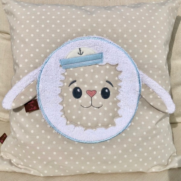 Stickdatei Lamm - Applis "Lamberto" & "Lara" für Rahmen ab 13x18 cm