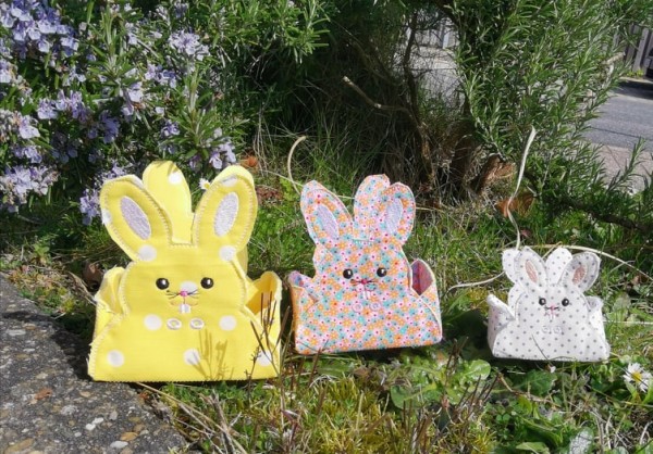 Embroidery file 6.3x10.3"Bunnybox from 5x7" including craft sheet