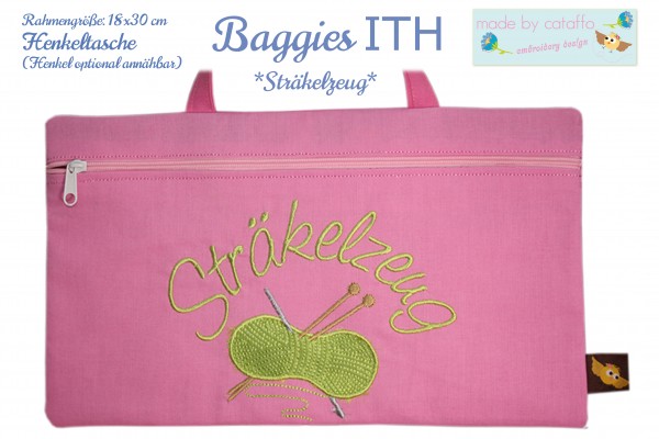 ITH Stickdatei Baggie *Komplett - 17 Versionen* - 18x30 cm