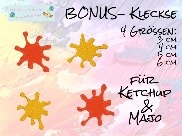 Embroidery design negative application "Popslice" for 4 x 4 " hoop