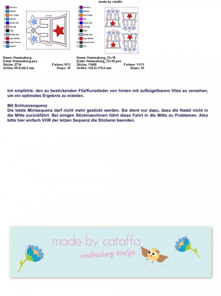 Stickdatei Schlüsselanhänger 6 maritime Designs - SuperSet!