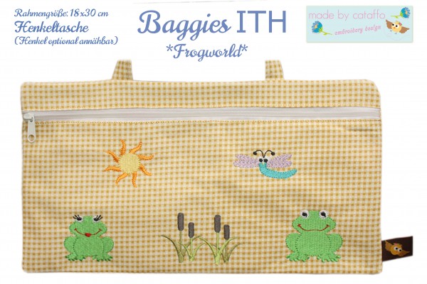 ITH Stickdatei Baggie *Komplett - 17 Versionen* - 18x30 cm