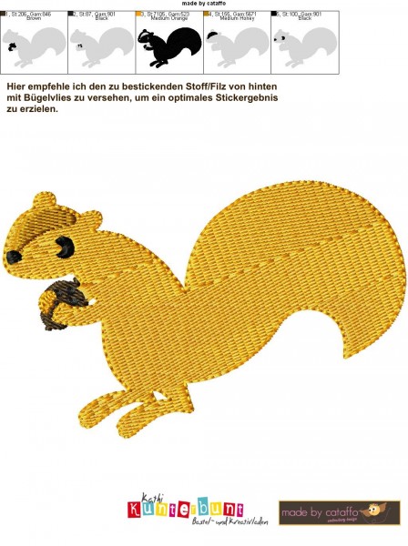 Stickdatei Totally Nuts für Rahmen ab 13x18cm