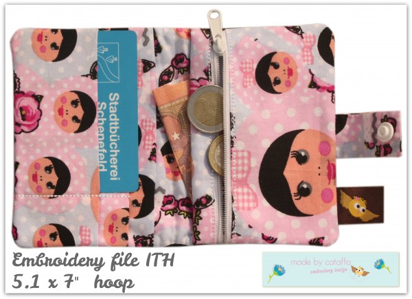 Stickdatei Handybörsen & Minibörse -3 Rahmengrößen- ITH