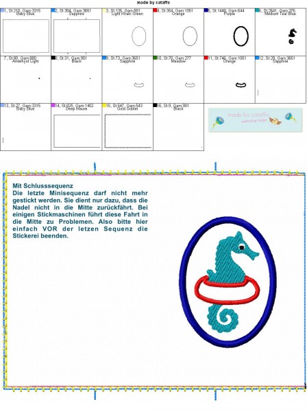 Stickdatei Reisepasshülle ITH - Komplettpaket