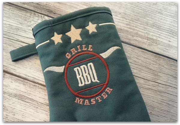 Stickdatei Topfhandschuhe ITH für große Rahmen