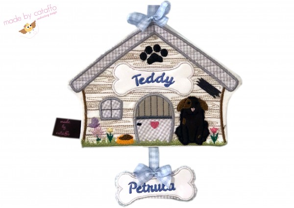 "Hundehüttenhaus" ITH Stickdatei 16x26 cm