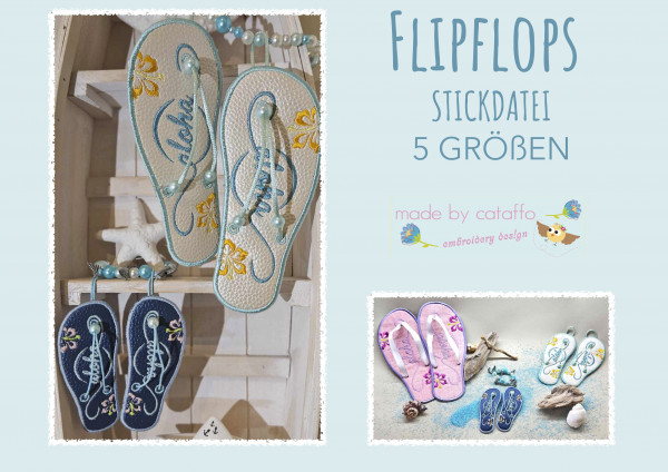 ITH Flipflops from 3.9" x 3.9" frame
