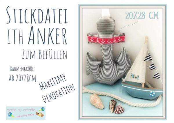 Stickdatei Anker ITH 20x28 cm