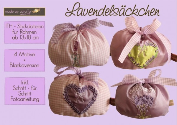 Stickdatei "Lavendula" - Lavendelsäckchen ITH